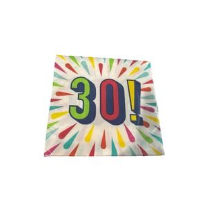 3 packs of Birthday Burst 30th Birthday Paper Napkins Tableware Party Creation